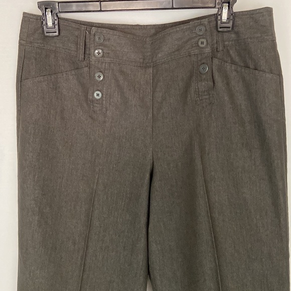 Larry Levine Stretch Gray Straight Leg Pants Size 16 - Picture 2 of 10